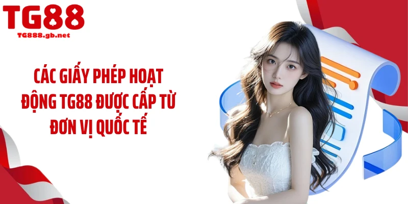Giấy Phép Hoạt Động TG88 - Loạt Giấy Chứng Nhận Từ Quốc Tế